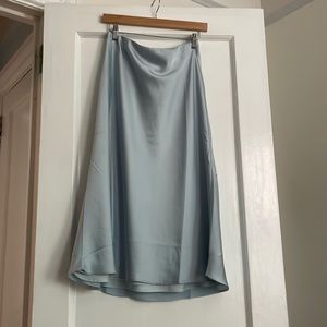 Light blue slip skirt